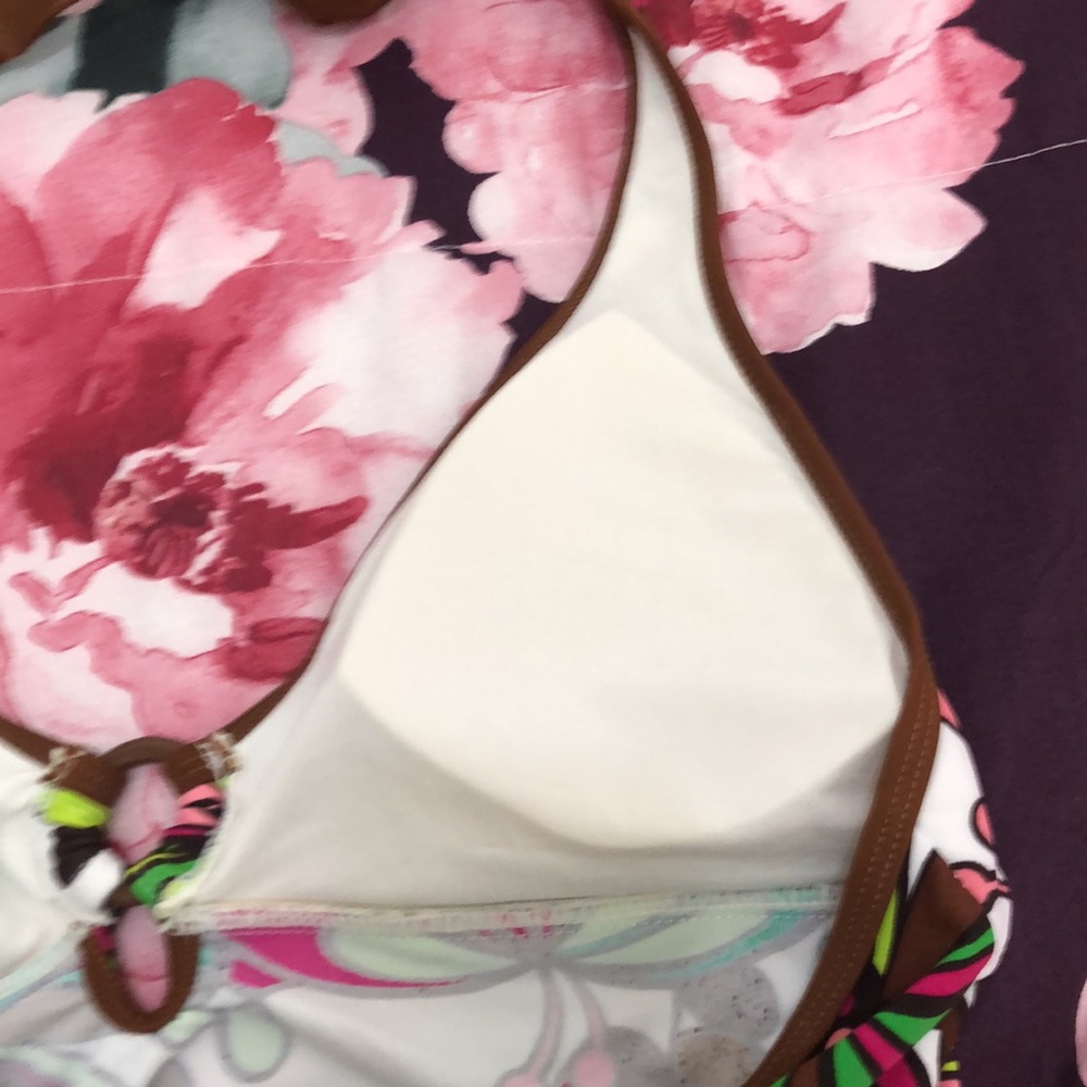 Athletic Works Women’s Floral Print Swim Top Size L - Picture 8 of 12